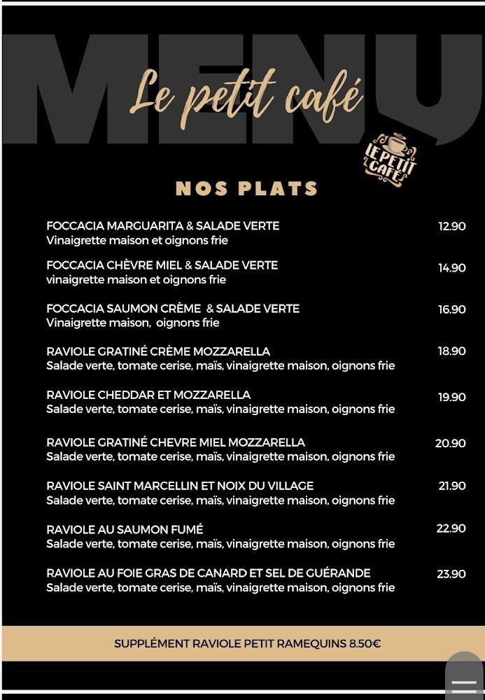 Le petit café - Menu Image 1