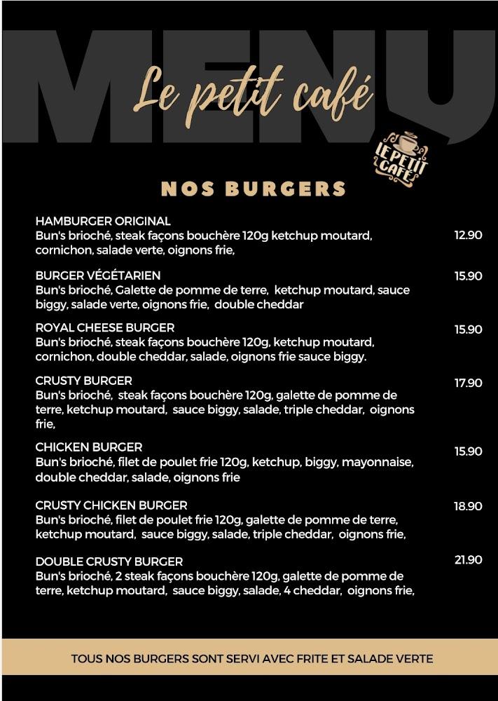 Le petit café - Menu Image 2